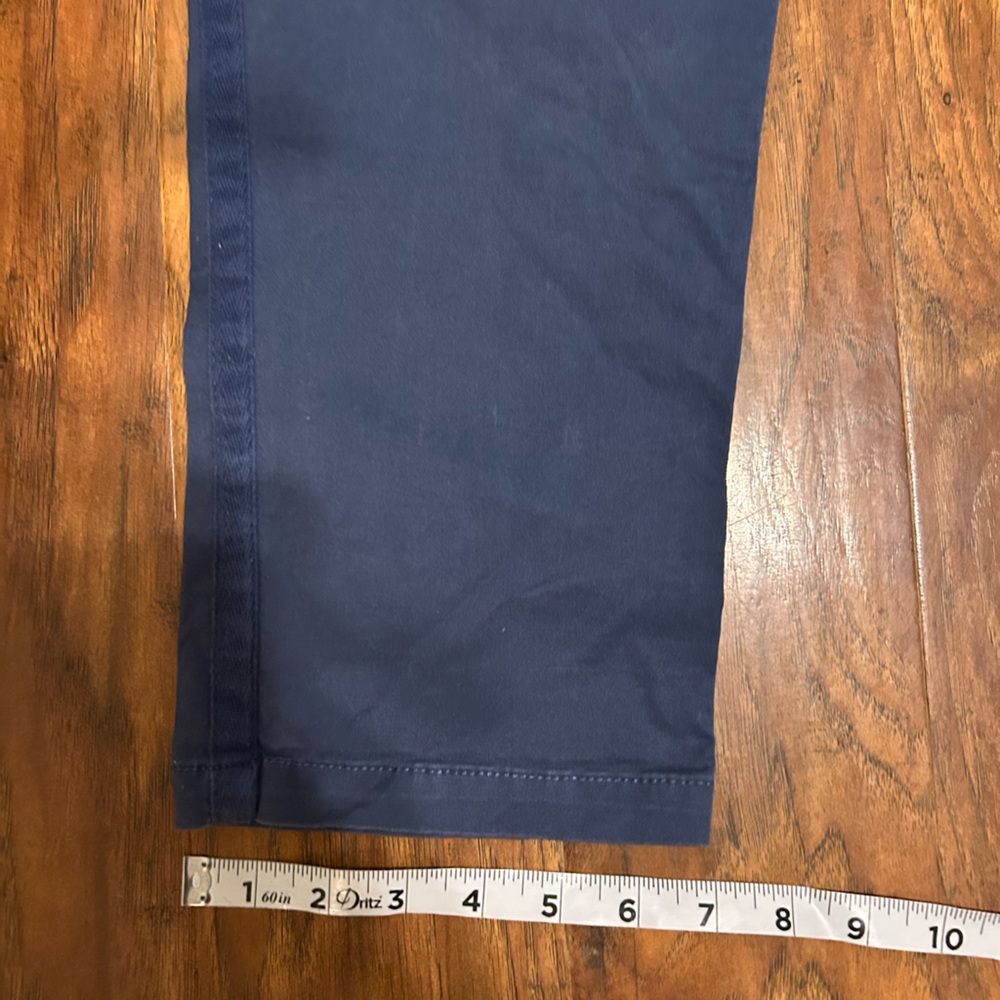 Women's GAP Relaxed Girlfriend Twill Pants Navy Blue Size 12 Comfy - Picture 6 of 10
